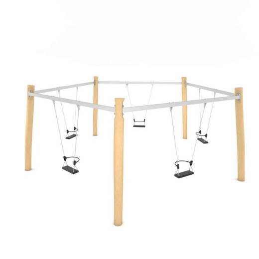 c6a3-rb05151s Fünfeck-Schaukel – ROBINIA RB0515 - c6a3 rb05151s