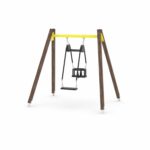 Schaukel mit Schaukelsitz und Kleinkindsitz – WOODEN SWING WD0520 - cdf3 wd1421c41s