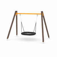 Schaukel mit Vogelnest - WOODEN SWING WD1423-1 – Bild 5