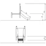 Hangrutsche mit Plattform – SOLO 1751 - e1b8 1751front