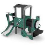 Spielhaus Lokomotive mit Rutsche – RECYCLED RC1551 - eb9d rc15511s