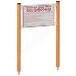 Orbis Infotafel, breit, Holzpfosten - orbis infotafel breit holzpfosten nv5350de w 2 2