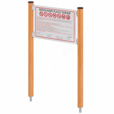 Orbis Infotafel, breit, Holzpfosten