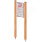 Orbis Infotafel, schmal, Holzpfosten - orbis infotafel schmal holzpfosten nv5347de w 2