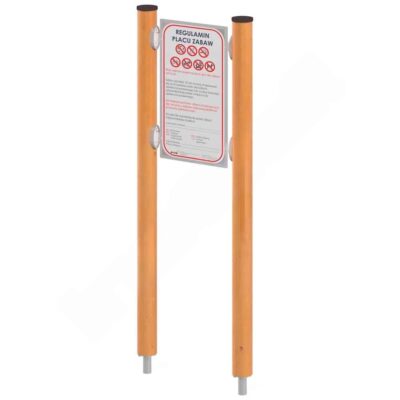 Orbis Infotafel, schmal, Holzpfosten