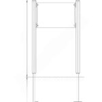 Quadro Infotafel, breit, Holzpfosten - quadro infotafel breit holzpfosten nv5349de w 5 2