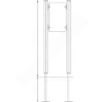 Quadro Infotafel, schmal, Holzpfosten - quadro infotafel schmal holzpfosten nv5346de w 5 2