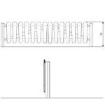 Zaun mit Tor – RECYCLED RC1486 - rc1486front