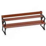 Sitzbank mit Armlehne, rustikal - sitzbank mit armlehne rustikal nv50111 w 2 2