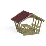 Überdachte Picknickhütte - uberdachte picknickhutte nv3402 w 2