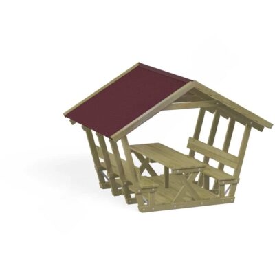 Überdachte Picknickhütte