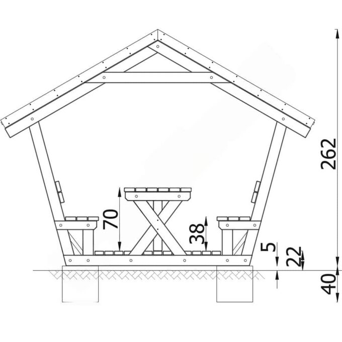 Überdachte Picknickhütte - uberdachte picknickhutte nv3402 w 5 2