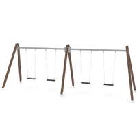 4er Schaukel mit Schaukelsitzen - WOODEN SWING WD1424-1 – Bild 6