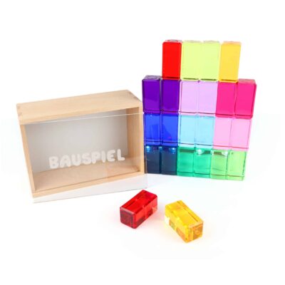 Licht-Bauquader, 24 Quader in 12 Farben