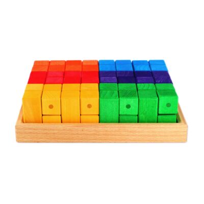 Winkelwürfel bunt, 24 teilig