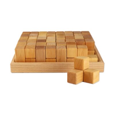 Winkelwürfel Natur, 24 teilig