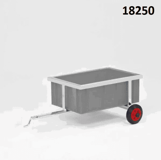 18250 Aanhanger Kunststof Bak Silver Star Containeranhänger aus Kunststoff - 18250 Aanhanger Kunststof Bak