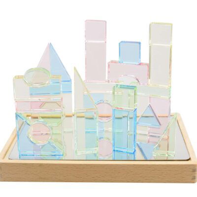 Lux Transparent Mirror Stones - Set 32 Stück