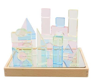Lux Transparent Mirror Stones – Set 32 Stück