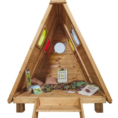 Spielhaus aus Holz - Forest Fern Peephole