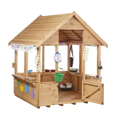 Spielhaus aus Holz – Open Playhouse Duo