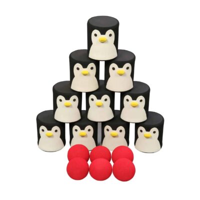 Pinguin-Dosenwurfspiel