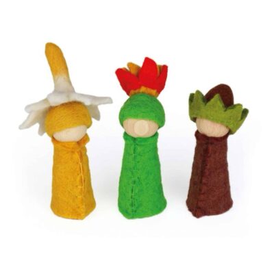 Blumenkinder aus Filz, Herbst, 3 tlg.