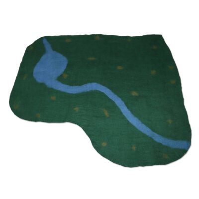 Großer Filzteppich, 160x130 cm