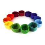 Filz-Schalenset, groß, 12 teilig - 50096 | KLEINE FILZTÖPFCHEN (12 Teile)