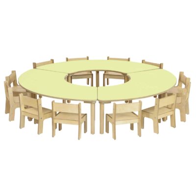 Baccus 15-tlg. Möbelset mit 3 Segmenttischen