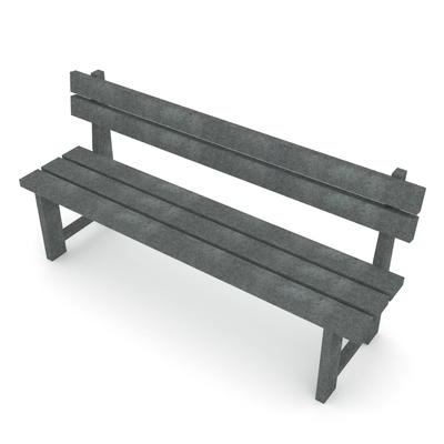 Sitzbank mit Lehne – RECYCLED RC0961