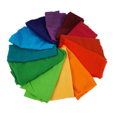 Farbkreistücher-Set, 12 teilig