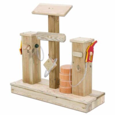 Kiga-Tankstelle aus Holz