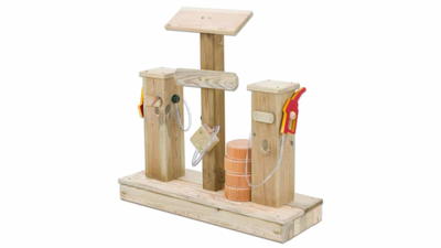 Kiga-Tankstelle aus Holz