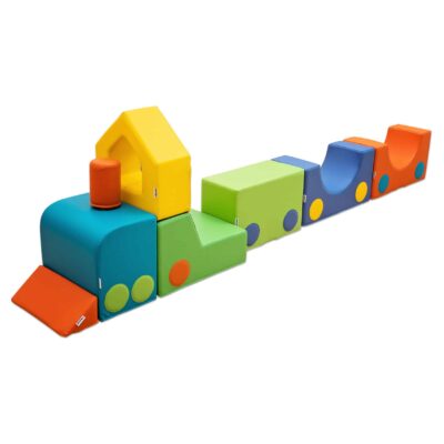 Softbausteine-Zug, 8-tlg.