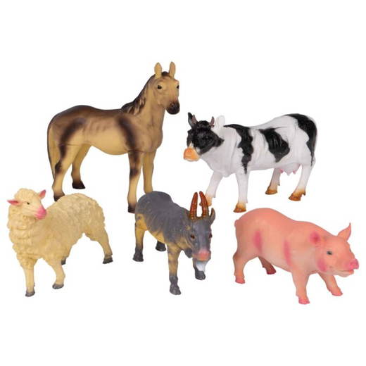 MH-30186-3 Bauernhof-Tiere, 5 teilig - MH 30186 3