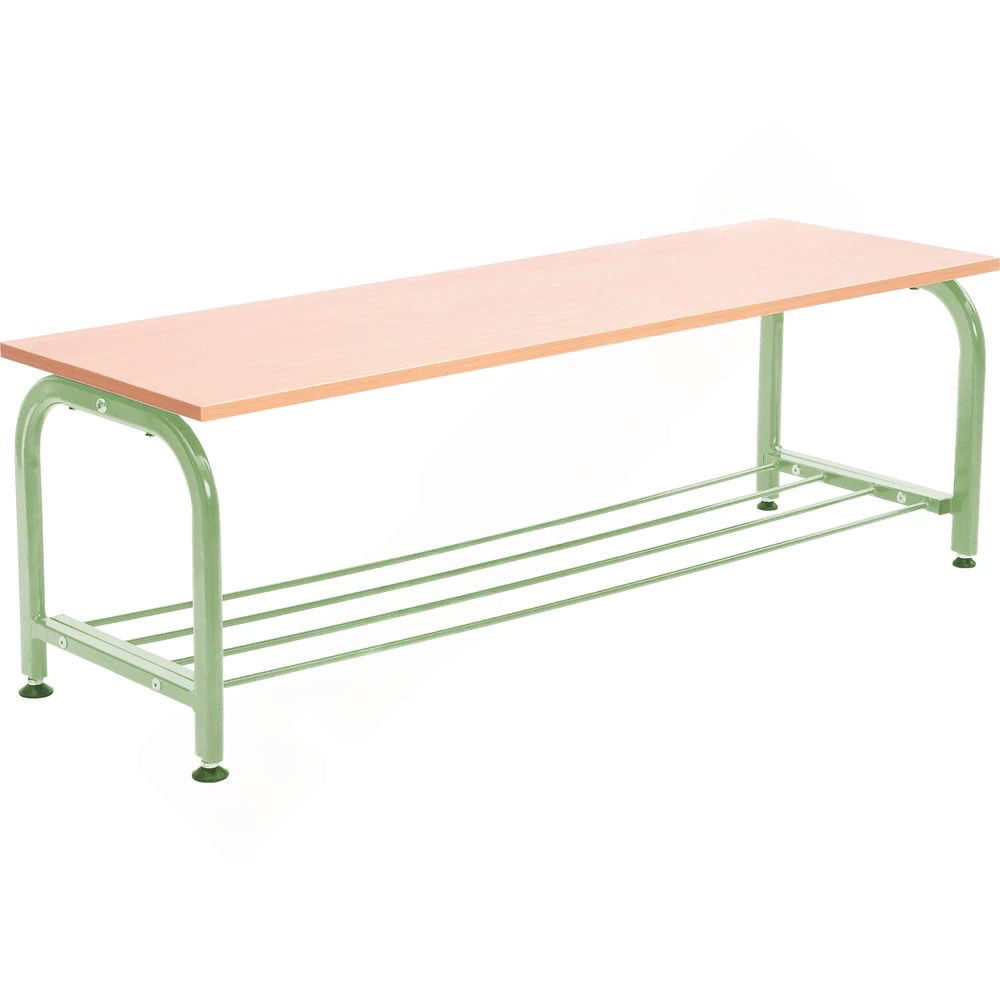 Garderobenbank mit Metallgestell