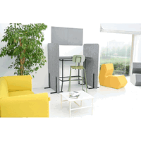 Trennwand aus PET-Recyclingmaterial, Höhe: 150 cm – Bild 6