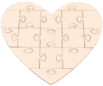 Holzpuzzle „Herz“ - 100 04 1