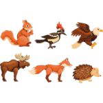 Magnetpuzzle Wald 6er Set - 121001 1