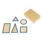 Montessori Geometrische Grundtäfelchen im Kasten - 121043 2