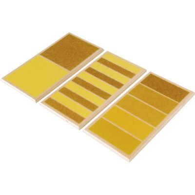 Montessori Tastbretter rau-glatt 3 Stück