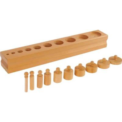 Montessori Block mit Zylindern Set 3