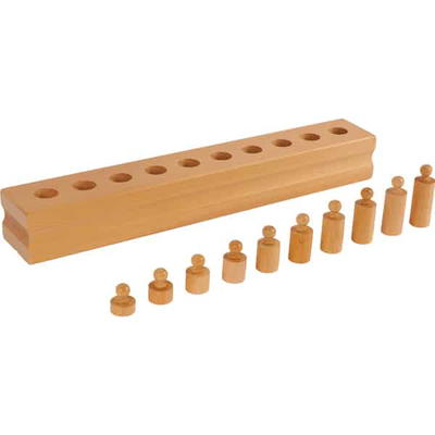 Montessori Block mit Zylindern Set 4