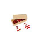 Montessori Ziffern und Chips in Holzbox - 121068 3