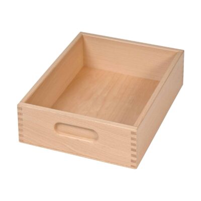 Leerer Uhl Bausteinkasten