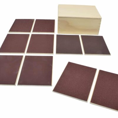 Tasttäfelchen, 5 Paare Raue und Glatte Karten