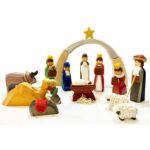Weihnachtskrippe „XXL“ 16tlg. - 33019 Weihnachtskrippe Buche bemalt