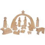 Weihnachtskrippe „XXL“ 16tlg. - 33019 Weihnachtskrippe Buche