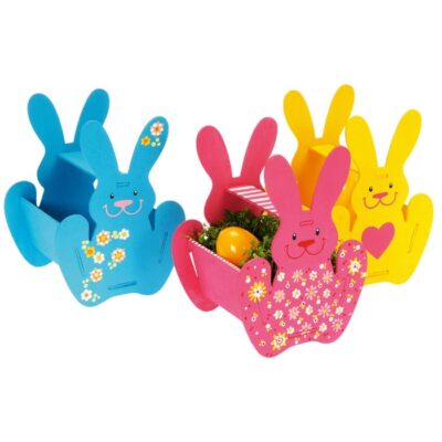 Holz-Bausatz "Hasenkörbchen" 6er Set